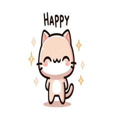 [LINEスタンプ] 幸せ猫スタンプ