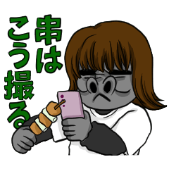 [LINEスタンプ] 続！編集長ウホ美の毎日