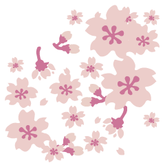 [LINEスタンプ] 花背景