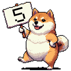 [LINEスタンプ] 組み合わせて使える ふとっちょ柴犬5の画像（メイン）