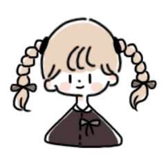 [LINEスタンプ] ゆるく生きる女の子