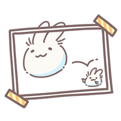 [LINEスタンプ] 組み合わせて使える！ほわうさスタンプの画像（メイン）