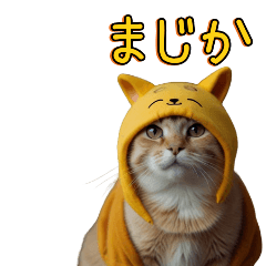 [LINEスタンプ] コス猫ぷーにゃん