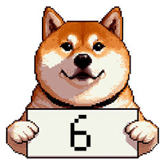 [LINEスタンプ] 組み合わせて使える ふとっちょ柴犬 6