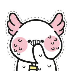 [LINEスタンプ] 頑張れ、「ウーパーちゃん」！