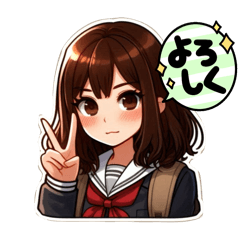 [LINEスタンプ] 女子高生日常スタンプ②