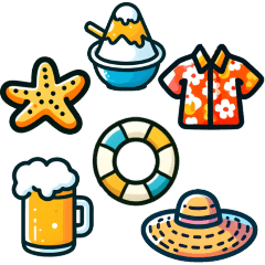 [LINEスタンプ] 夏を楽しむアレンジスタンプ