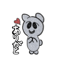 [LINEスタンプ] お化け熊さん色付きバージョン