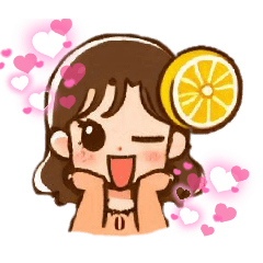 [LINEスタンプ] レモンガール