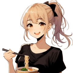 [LINEスタンプ] ラーメン女子の画像（メイン）