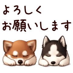 [LINEスタンプ] お辞儀犬【スタンプアレンジ】