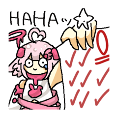 [LINEスタンプ] なつP ＆さき 公式ドットスタ！！の画像（メイン）