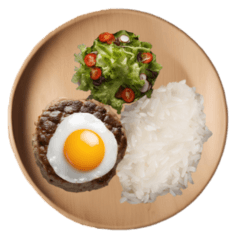 [LINEスタンプ] ハンバーグセットを作ろう