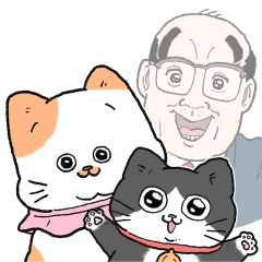 [LINEスタンプ] ねこに転生したおじさん。スタンプその2