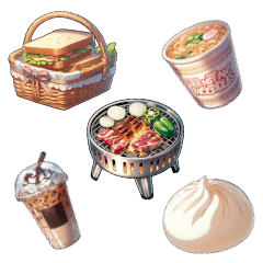 [LINEスタンプ] お腹が空くほどリアルな食べ物スタンプ 2