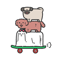 [LINEスタンプ] いぬがさね