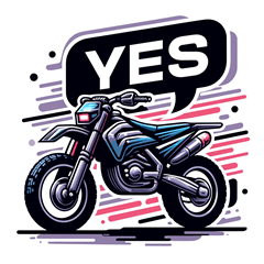 [LINEスタンプ] バイクアドベンチャーズ