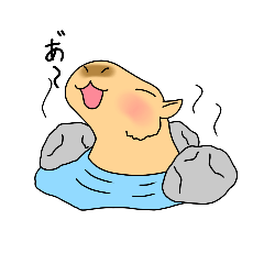 [LINEスタンプ] 細目カピバラの日常