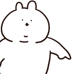 [LINEスタンプ] メンヘラあごうさぎの画像（メイン）