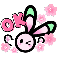 [LINEスタンプ] sunflowerrainbow『シャトルうさっち』