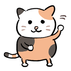 [LINEスタンプ] ニャーニャー 三色ニャー