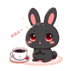 [LINEスタンプ] クロウサギ達の挨拶