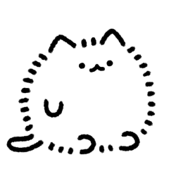 [LINEスタンプ] 動く！ゆるいふわふわ猫