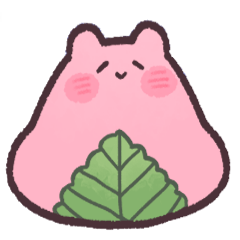 [LINEスタンプ] うさぎ桜餅