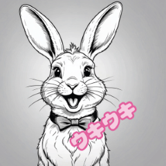 [LINEスタンプ] ウサギの感情8