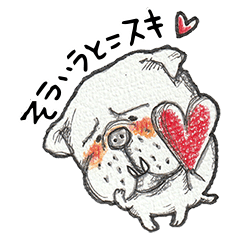 [LINEスタンプ] フレンチぶるおのゆる〜い日常挨拶（手描）