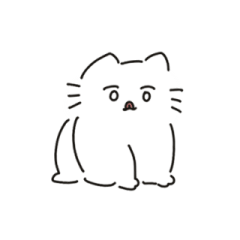 [LINEスタンプ] ふわふわねこかわいい