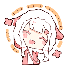 [LINEスタンプ] ぴんくのもこもこスタンプ