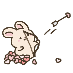 [LINEスタンプ] ゆるっと仲良し♡うさぎカップル