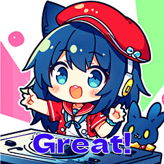 [LINEスタンプ] DJファッションガールズスタンプ