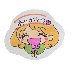 [LINEスタンプ] ハッピー♡ガール