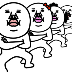 [LINEスタンプ] 動く！うざいマン「全員集合」4