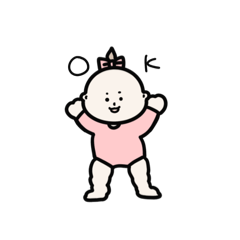 [LINEスタンプ] 太ももがムチムチな赤ちゃんスタンプ