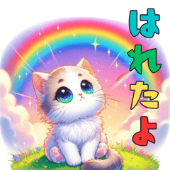 [LINEスタンプ] ねこと雨の日