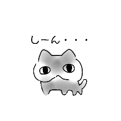 [LINEスタンプ] にゃんくろちゃん②