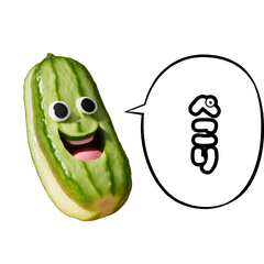 [LINEスタンプ] 極太キュウリ先輩の日常会話