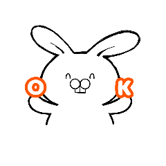 [LINEスタンプ] うさぎーす