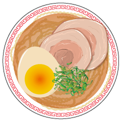 [LINEスタンプ] ふくわらい 2 ラーメン