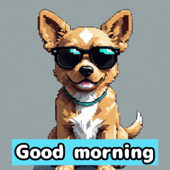 [LINEスタンプ] おはよう！犬