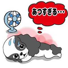 [LINEスタンプ] ●動くキャバリア達の暑い夏.2024,6