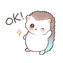 [LINEスタンプ] 日常ハリネズミちゃん