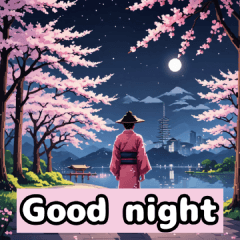 [LINEスタンプ] 桜と和服