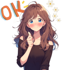 [LINEスタンプ] 咲々木 花
