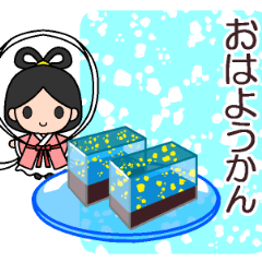 [LINEスタンプ] だじゃれであいさつ☆初夏の行事食編の画像（メイン）