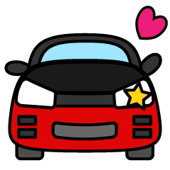 [LINEスタンプ] ちっちゃかわいい車のふくわらいスタンプ