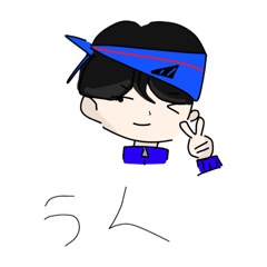 [LINEスタンプ] 三角定規タオルboy